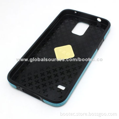 Mobile phone case for Samsung S5 with PU leather finishing, using IMD/IML technology